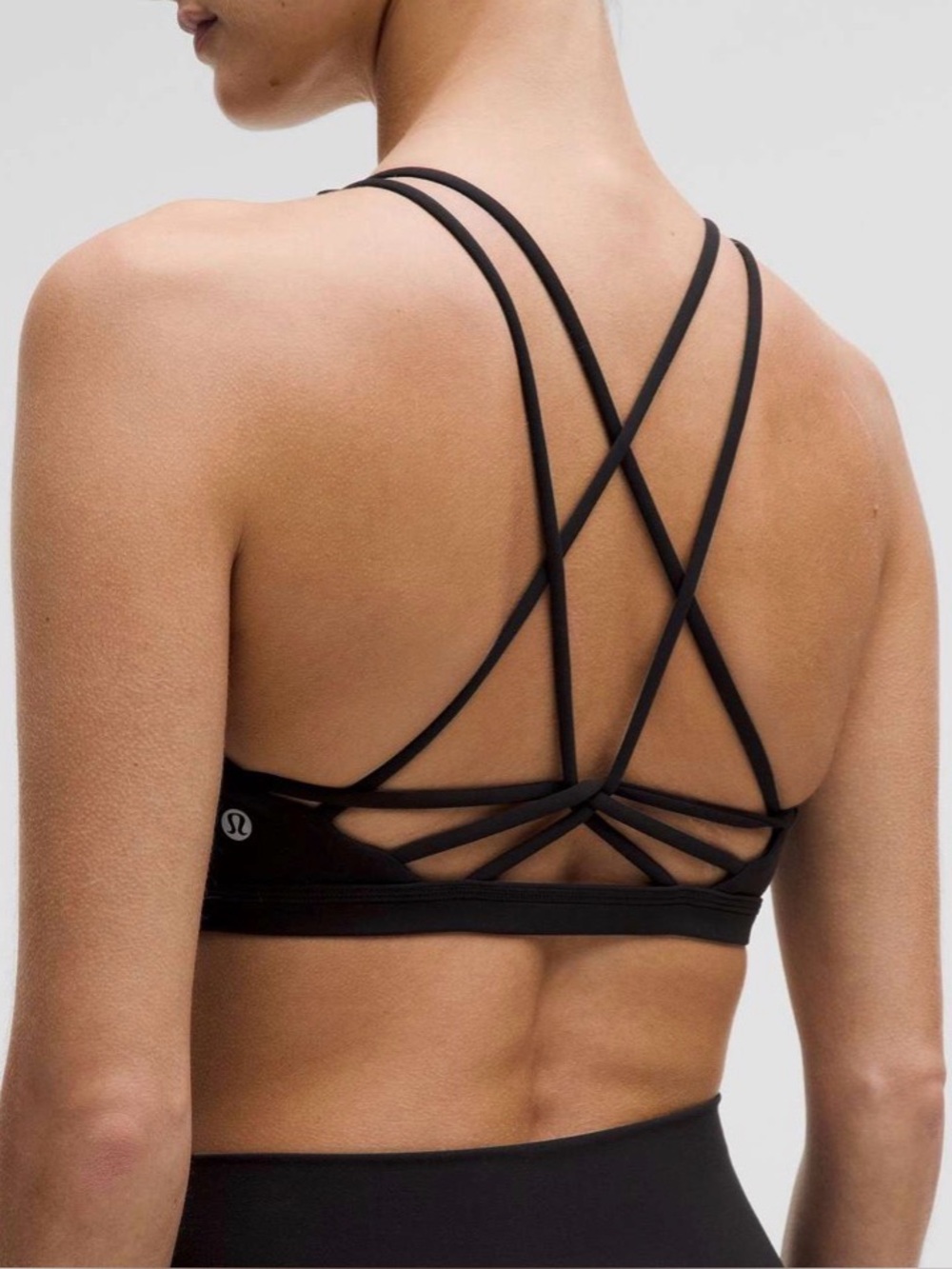 lululemon athletica Black Crisscross Low-Impact Sports Bra